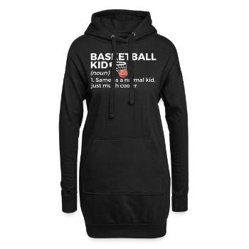 Basketball Geschenk für Basketballspieler - Hoodie-Kleid - Schwarz - Vorne