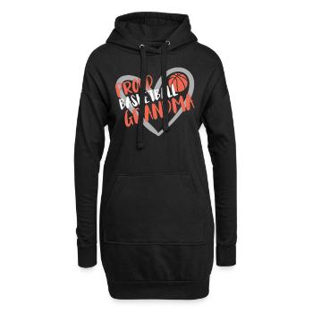 Basketball Geschenk für Basketballspieler - Hoodie-Kleid - Schwarz - Vorne