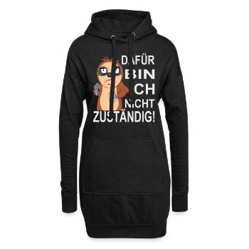 Beamtenstatus & lustige Beamten Sprüche - Hoodie-Kleid - Schwarz - Vorne