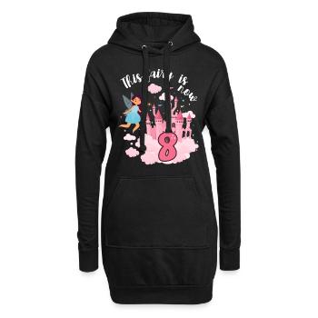 Diese Fee Ist Jetzt 8 Magisches Schloss 8. - Hoodie-Kleid - Schwarz - Vorne