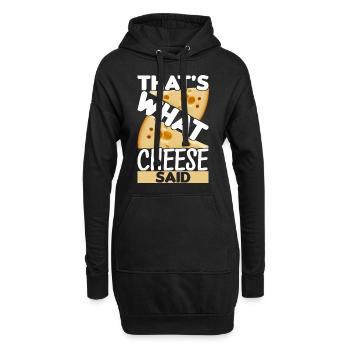 Amateurs de fromage Gouda - Sweat-shirt à capuche long Femme - noir - Devant
