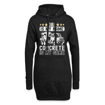Construction workers Craftsmen Concrete workers - Hoodie Dress - black - Front