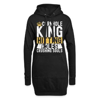 Cornhole Spieler Cornhole Board - Hoodie-Kleid - Schwarz - Vorne