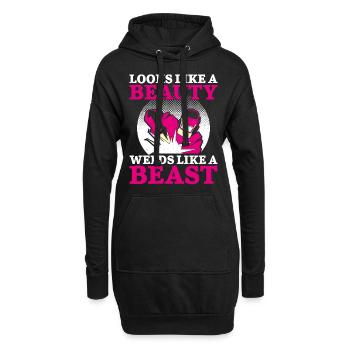 Welder Welding Female Welder - Hoodie-Kleid - Schwarz - Vorne