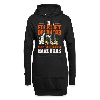 Certified Forklift Truck Operator - Hoodie-Kleid - Schwarz - Vorne