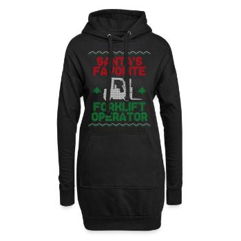 Certified Forklift Truck Operator - Hoodie-Kleid - Schwarz - Vorne