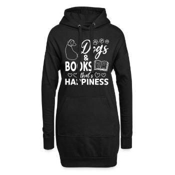 Book Reading Books Dog Lover - Dogs & Books That's - Hoodie-Kleid - Schwarz - Vorne
