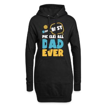 Pickleball Dad Father Best - Hoodie-Kleid - Schwarz - Vorne
