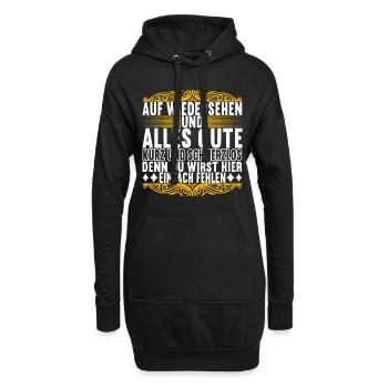 Abschiedsgeschenk Kollege Jobwechsel - Hoodie-Kleid - Schwarz - Vorne