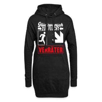 Abschiedsgeschenk Kollege Jobwechsel - Hoodie-Kleid - Schwarz - Vorne