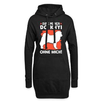Do Khyi ohne mich Tibetdogge tibetanische Dogge - Hoodie-Kleid - Schwarz - Vorne