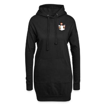 Orangutan Monkey Lover - Monkeys Pocket - Hoodie-Kleid - Schwarz - Vorne