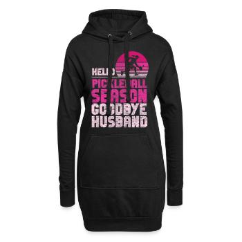 Pickleball Husband Wife Marriage - Hoodie-Kleid - Schwarz - Vorne