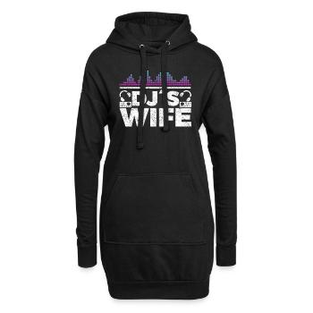 DJ Auftritt Auflegen - Hoodie-Kleid - Schwarz - Vorne