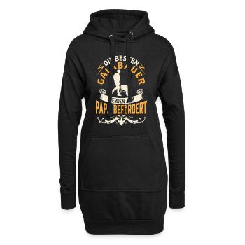 Galabauer wird Papa Gartenbau Galabau - Hoodie-Kleid - Schwarz - Vorne