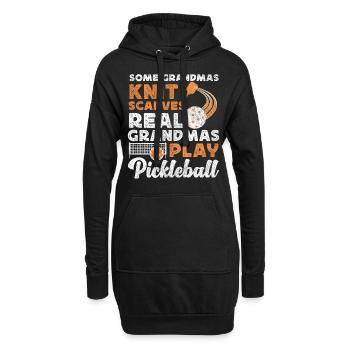 Pickleball Grandma Some Grandmas - Hoodie-Kleid - Schwarz - Vorne