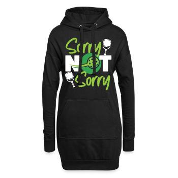 Pickleball Sorry Not Sorry - Hoodie-Kleid - Schwarz - Vorne