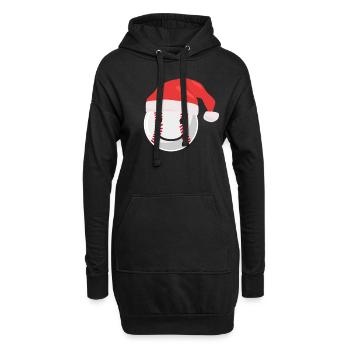 Baseball Für Baseballspieler - Hoodie-Kleid - Schwarz - Vorne