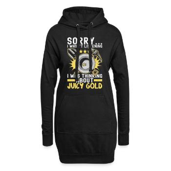 Chercheurs d’or Extraction d’or - Sweat-shirt à capuche long Femme - noir - Devant