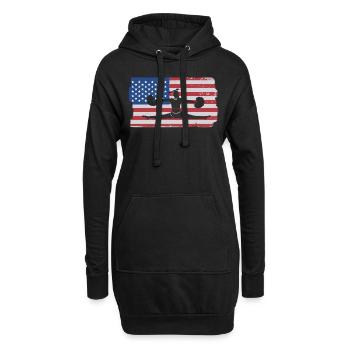 Cheerleader Cheerleading - Hoodie Dress - black - Front
