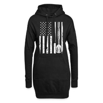 Joueur de fléchettes Fléchettes - Sweat-shirt à capuche long Femme - noir - Devant