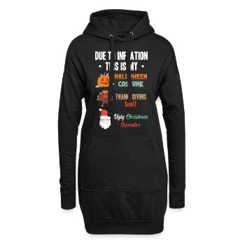 Aufgrund Der Inflation Ist Dies Mein Halloween, - Hoodie-Kleid - Schwarz - Vorne