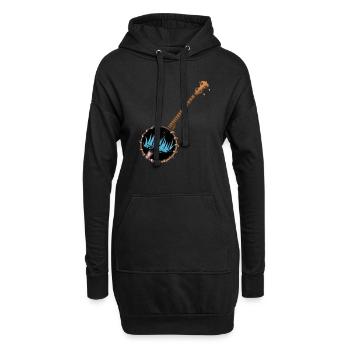 Banjo - Hoodie-Kleid - Schwarz - Vorne