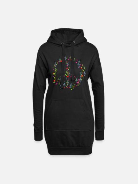 Hippy - Hoodie Dress - black