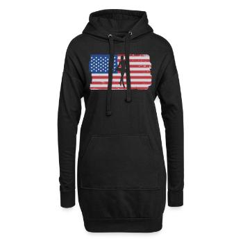 Ballet Tanzen - Hoodie-Kleid - Schwarz - Vorne