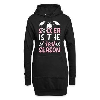 Soccer Ball Soccer Player - Soccer Is The Best Sea - Hoodie-Kleid - Schwarz - Vorne