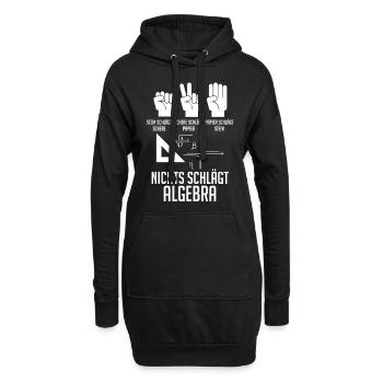 Mathematik Mathe Rechnen Algebra - Hoodie-Kleid - Schwarz - Vorne