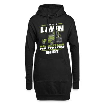 Tondeuse à gazon tondeuse jardin - Sweat-shirt à capuche long Femme - noir - Devant