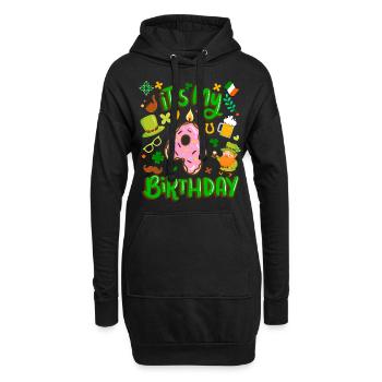 C’est mon beignet de vacances de 4 ans st. - Sweat-shirt à capuche long Femme - noir - Devant