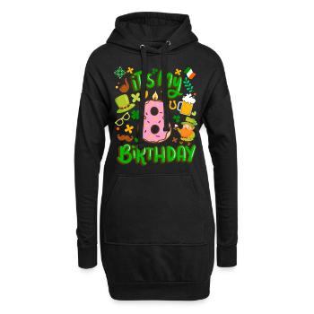 C’est mon beignet de vacances de 8 ans st. - Sweat-shirt à capuche long Femme - noir - Devant