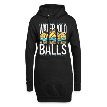 Water Polo Vintage Water Polo Is - Hoodie-Kleid - Schwarz - Vorne