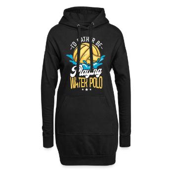 Water Polo Vintage I'd Rather Be - Hoodie-Kleid - Schwarz - Vorne