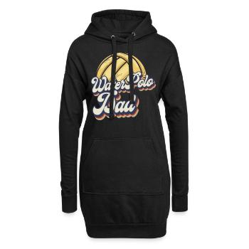 Water Polo Dad Retro Vintage Water - Hoodie-Kleid - Schwarz - Vorne