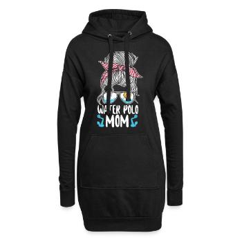 Water Polo Mom Sunglasses Water - Hoodie-Kleid - Schwarz - Vorne