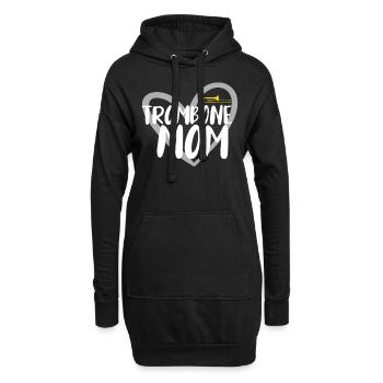 Trombone Musicien Brass Band - Sweat-shirt à capuche long Femme - noir - Devant