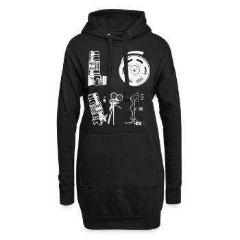 LOVE Photography LOVE Photography Camera Photograp - Hoodie-Kleid - Schwarz - Vorne