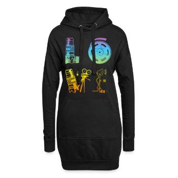 AMOUR Amateur de photographie Photographe Appareil photo Photogr - Sweat-shirt à capuche long Femme - noir - Devant