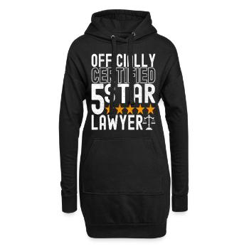 Jura Student Richter Staatsanwalt - Hoodie-Kleid - Schwarz - Vorne