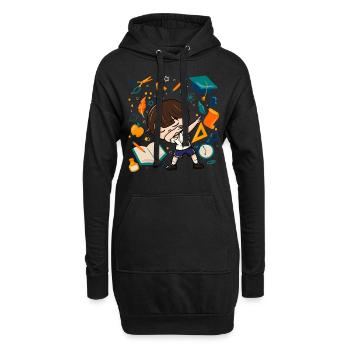 Dabbing Boy Premier jour d’école Élève Enfant - Sweat-shirt à capuche long Femme - noir - Devant