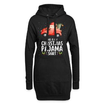 Pyjama de Noël Pyjama Chemise de nuit - Sweat-shirt à capuche long Femme - noir - Devant