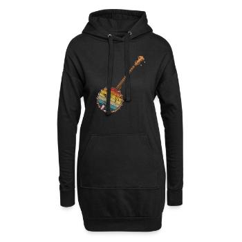 Banjo Shirts For Men Bluegrass Appalachia Folk - Hoodie-Kleid - Schwarz - Vorne
