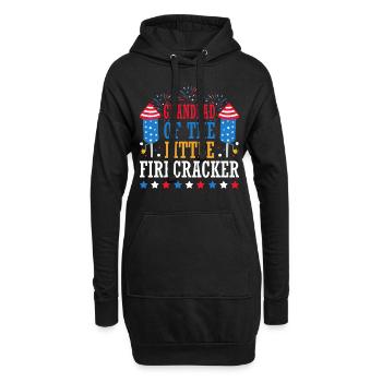 Großvater Des Kleinen Knallfrosches 4. Juli - Hoodie-Kleid - Schwarz - Vorne