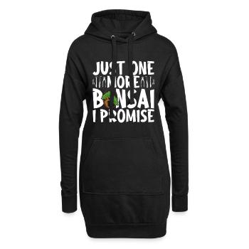 Bonsaibaum Bonsai - Hoodie-Kleid - Schwarz - Vorne