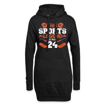 Diese Sportlegende Ist Jetzt 24, Hockeyspiel 24. - Hoodie-Kleid - Schwarz - Vorne