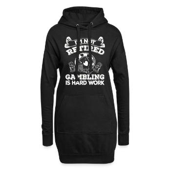 Kasino Glücksspiel Spielautomat Kartenspiel - Hoodie-Kleid - Schwarz - Vorne