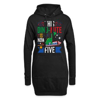 Ce dinomite est maintenant de cinq dinosaures 4 juillet - Sweat-shirt à capuche long Femme - noir - Devant